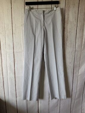 Brooks Brothers 346 Caroline Fit Seersucker Striped Trousers 100% Cotton Size 6